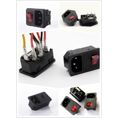 AS-10 AC Power Socket Switch Fuse Switch Ac Inlet with Fuse