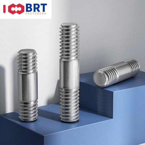 1-10Pcs M6 M8 Metric Standard 304 Stainless Steel Stud Bolts Screw Rod Tooth Stick Double Head Stud Srod Bolt