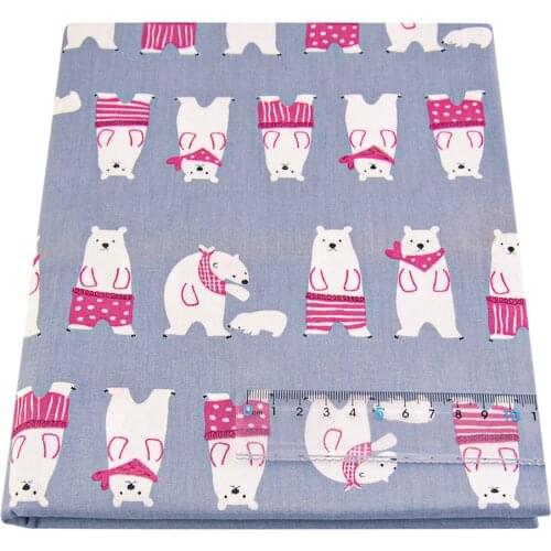 Cartoon Bear Style Cotton Fabrich Home Textile Sewing Material Tecido Art Work Curtain Tissue Garment Patchwork Quilting Bedding