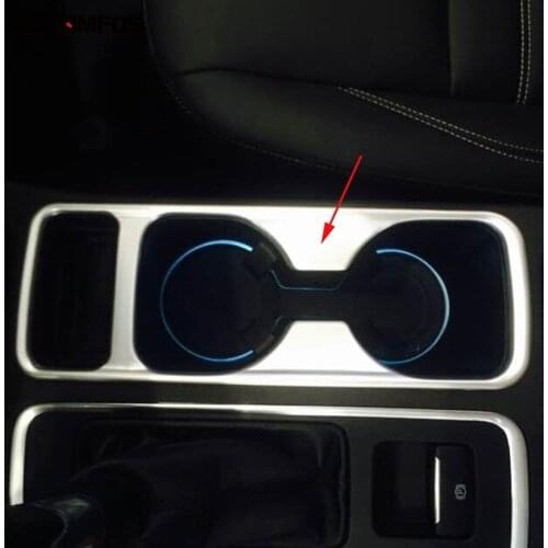 For Ford Kuga Escape 2017 2018 Matte Cup Holder Water Bottle Decoration Frame Sticker Interior Accessories Car Styling