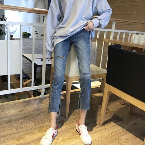 Jeans for Women 2021 New Spring and Summer Straight High Waist Slimming Cropped Smoke Tube Small Versatile Student Loose