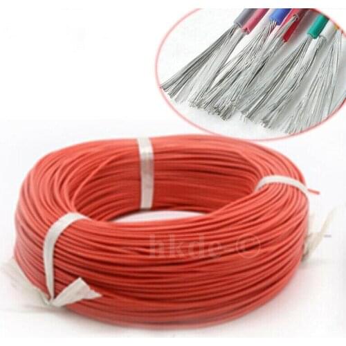 Red 16AWG-30AWG UL3239 Silicone Wire Tinned Copper Wire Ultra Flexiable Cable High Temperature Test Line Wire