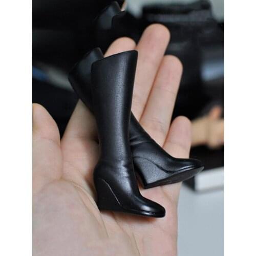 1/6 Soldier Model Woman Puppet High-Tube Hollow Shoes Popular 12" Movable Puppet Wearing ABS