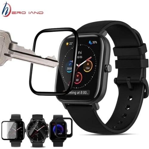 Soft 3D Protective Film Guard for Xiaomi Huami Amazfit GTS 2 / Gts 2 mini/ Gtr 2/ Bip U POP Pro Smartwatch Full Screen Protector