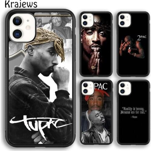Krajews 2pac tupac Crown 2 pac soft Phone Case Cover For iPhone 5s SE 2020 6s 7 8 plus X XS XR 11 12 mini pro max coque Shell