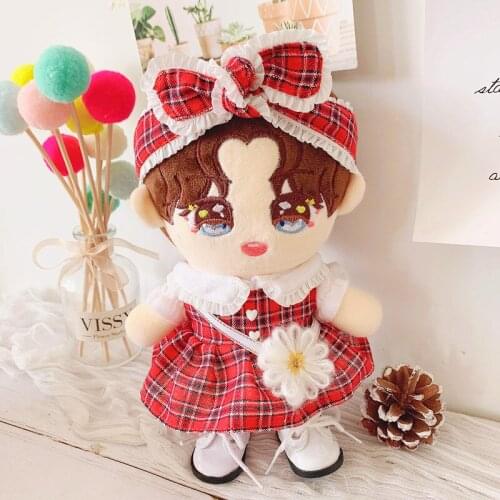 Doll Clothes Dress for 20cm Idol Dolls Accessories Plush Dolls Clothing Toys Korea Kpop EXO Dolls