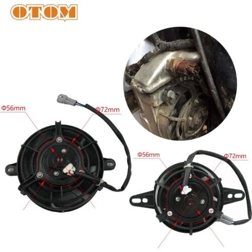 OTOM Motorcycle Oil Cooler Electric Radiator Cooling Fan Engine Radiator 4inch Or 5inch Universal For HONDA KTM KAWASAKI SUZUKI
