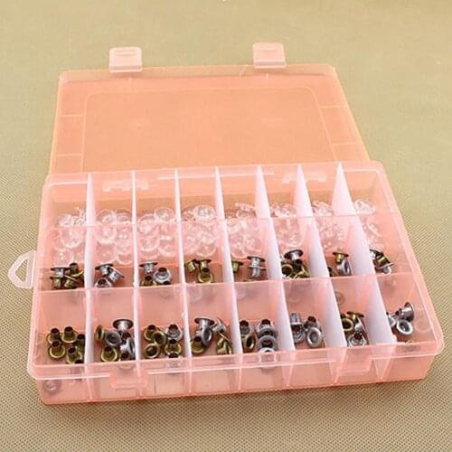 24 Compartments Plastic Box Case Jewelry Bead Storage Container Craft Organizer earrings Jewelry Display Storage Box 2019 Hot Sa
