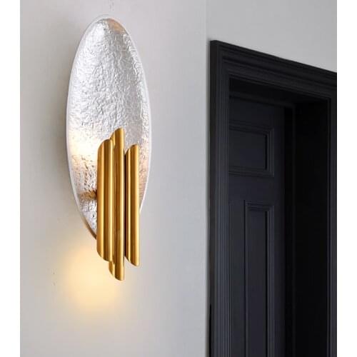 Bedside lamp wall lamp living room bedroom Nordic light luxury background wall lamp aisle light mirror headlight corridor light