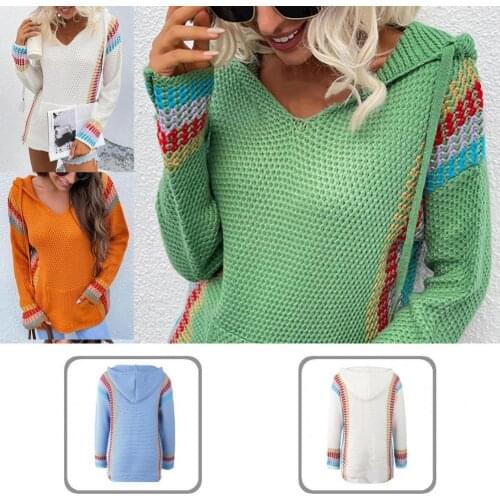 Simple Classic Women Casual Knitted Pullover Women Pullover Sweater Loose Fit Streetwear