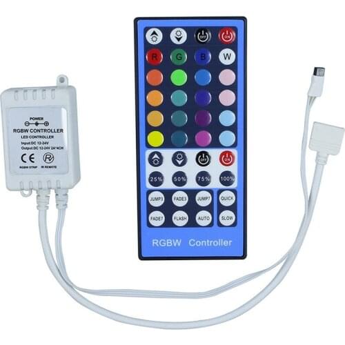 RGBW mini RF radio frequency controller with light bar colorful plus white light 40 key remote control controller models
