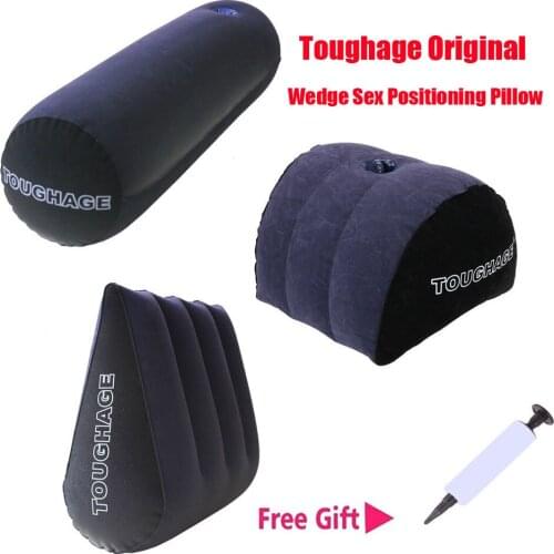 Sex Toys For Couple Original Wedge Cushion Sex Positioning Pillow Deeper Position Ramp Support Furniture With Air Pump