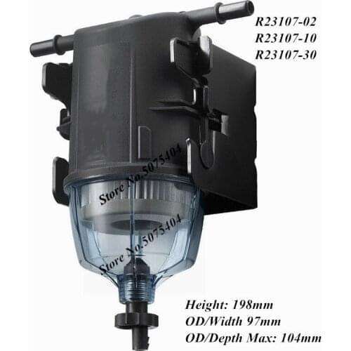 Fuel Water Separator Assembly Filter R23107-02 R23107-10 R23107-30 For Ship Engine SUV Modification And Gasoline Diesel Engines