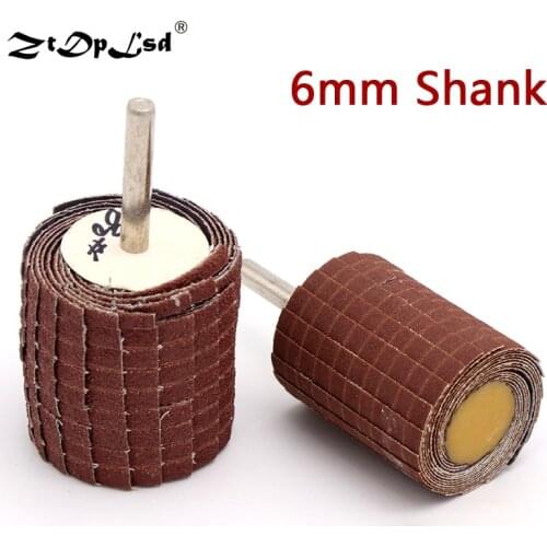 6mm Shank Grit 150-400 Dremel Accessories Sandpaper Sanding Flap Polishing Wheels Disc Set Shutter Wheel For Rotary Power Tools