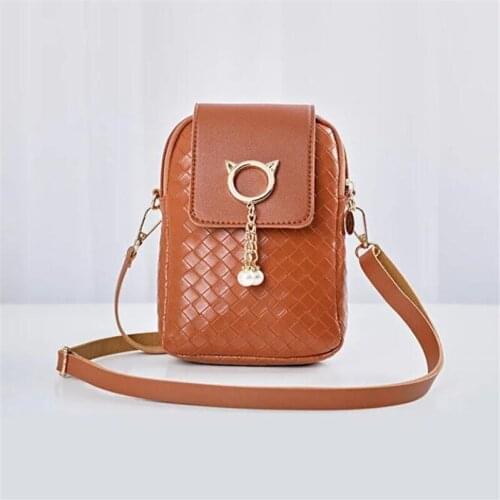 Female Student Small Shoulder Bags Brand Design Square pattern Storage Bags Crossbady mini Coin Purse High capacity Diagonal Bag