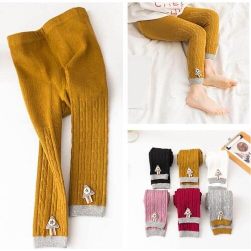 1-4T Autumn Winter Children Leggings Cotton Warm Soft Baby Girl Trousers Leggings Cute Comfortable Girls Pants
