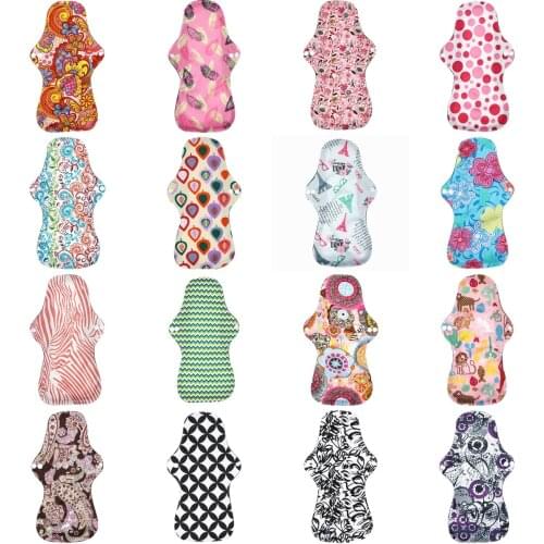 1PCS Big Sizes Bamboo Charcoal Washable Hygiene Menstrual Pads Heavy Flow Sanitary Pads Lady Cloth Pad Reusable Pads