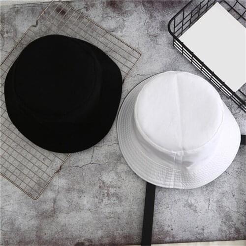 1 Pc Sunproof Fishman Hat Casual Women Foldable Bucket Hat Fashion All Match Man Hip Hop Wide Brim Cap