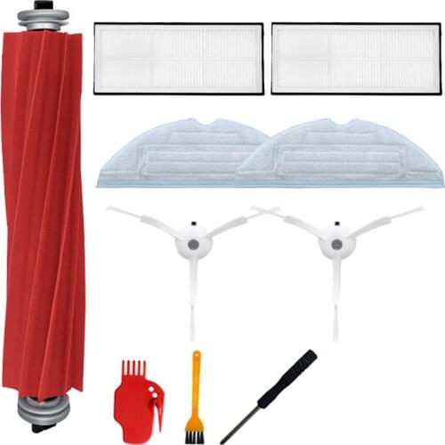 10Pcs Roller Main Brush Mop Cloth Side Brush For Xiaomi Roborock T7S T7plus S7 Robot Vacuum Cleaner Filter Accessories