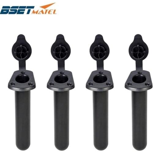 4 Pieces BSET MATEL Nylon Fishing Tackle Accessory tool Fishing Rod Holder Tackle with Cap Cover Gasket for Kayak Boat Canoe