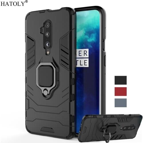 For Oneplus 7T Pro Case Cover Shockproof TPU Magnetic Ring Holder Cover For Oneplus 7T Pro Phone Bumper Case For Oneplus 7T Pro