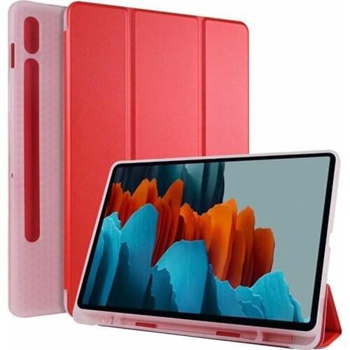 Case For Samsung Galaxy Tab S7 11 Cover SM-T870 SM-T875 SM-T876 Funda with pencil holder Smart flip leather Stand Tablet case