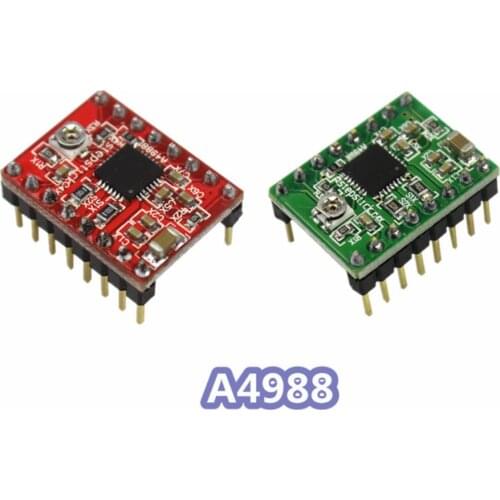 2pcs 3D Printer Parts A4988 DRV8825 StepStick Stepper Motor Driver with Heatsink RAMPAS 1.4 1.5 1.6 MKS GEN Board V1.4