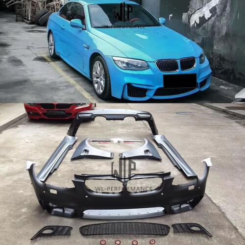 E92 E93 coupe M4 style FRP car body kit front bumper rear bumper side skirts side fenders for BMW E92 E93 M4 style 08-13
