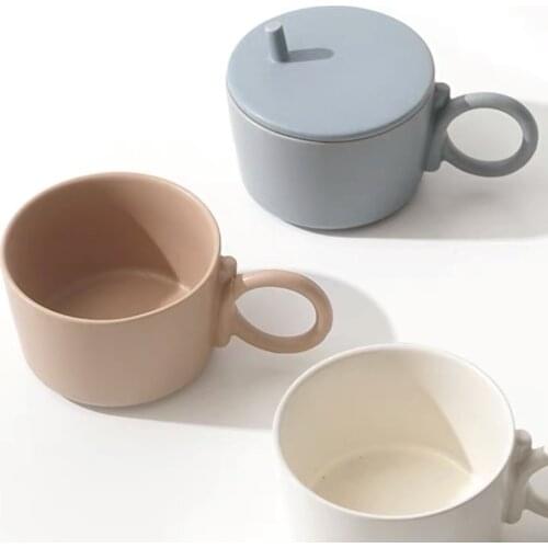 Mug With Lid очки для рыбалки Nordic Creative Gift Morandi 4 Color Water Cup Tea Coffee Dubbelwandige Glazen шнурок для очков