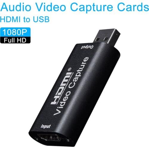 Mini HD 1080P HDMI To USB 2.0 Video Capture Card Game Recording Box for Computer Youtube OBS Etc. Live Streaming Broadcast