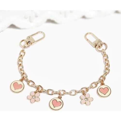 Fashion Replacement Wallet Chain Shoulder Messenger Bag Shoulder Strap Clutch Bag Small Handbag Handle Flower Chain