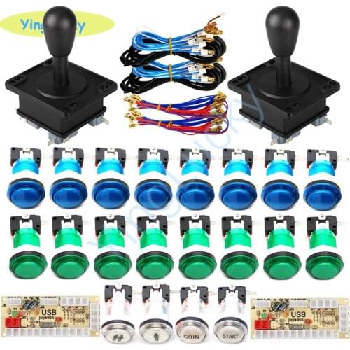 DIY arcade game control board kit Arcade kit package including happ style joystick LED button for DIY contact for arcade game
