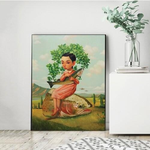 Mark Ryden Of Roby Dwi Antono Wall Art Canvas Poster And Print Canvas Painting Decorative Picture For Living Room Home Decor
