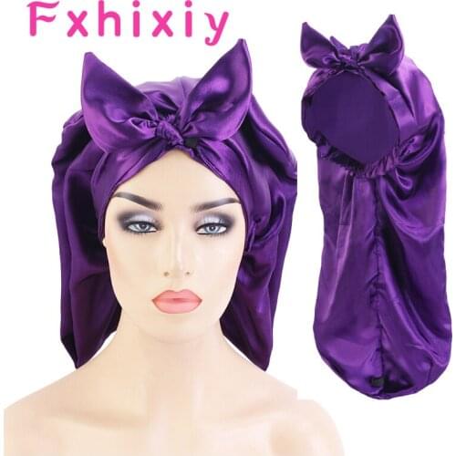 New Knotted Shower Cap for Long Hair Dreadlock Braid Hat Day Night Sleep Headwear Spa Home Hotel And Hair Salon Hair Accessories
