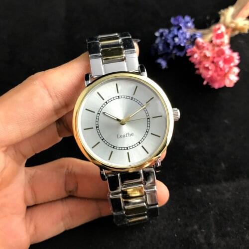 New studded quartz watch stainless steel strap butterfly buckle brand womens watch girls favorite gift first choice