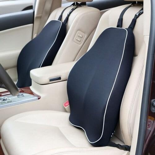 Car Seat Cushion Lumbar Pillow Memory Foam High Back pillow Support for Office Chair Ergonomic Comfort Seat Body Pillow Travel