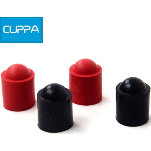 New Cuppa 10 Pcs/lot Rubber Snooker Cues Bottom Protector Billiards Accessories Two Color China
