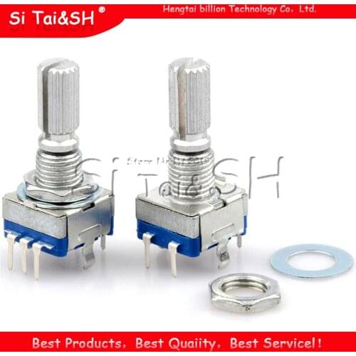 Plum handle 20mm rotary encoder coding switch / EC11 / digital potentiometer with switch 5 Pin Q