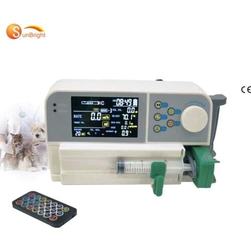 Veterinary Medical Electric Syringe Pump Single Channel Infusion Syringe Pump
