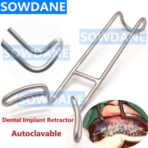 Dental Implant Mouth Gag Retractor Dental Opener Tooth Retractor Dentist Surgical Instruments Tool Autoclavable 7.5cm Width