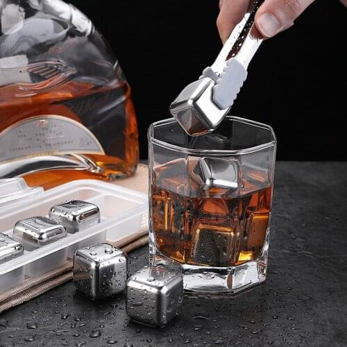 304 stainless steel ice frozen ice grain metal ice grain beer beverage whisky bar creative wine products