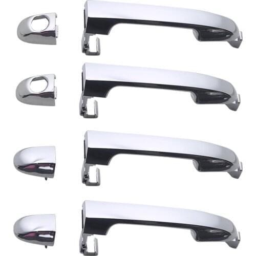 4PCS SET CHROME OUTSIDE EXTERIOR DOOR HANDLE FOR HYUNDAI ELANTRA 2007 2008 2009 2010 2011 Handle:82651-2H000