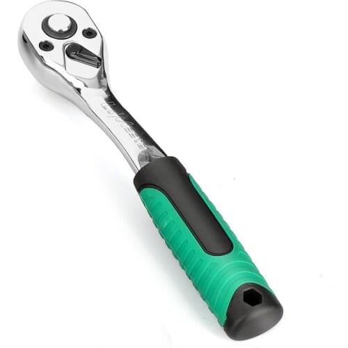 AIRAJ 1/4" 3/8" 1/2" Ratchet Socket Wrench 72 Gear Home Car Bicycle Repair Universal Torque Wrench Manual Tool Accessories