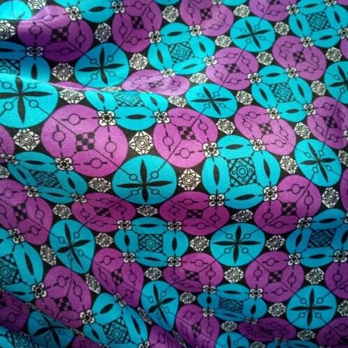 Ethnic Silky Soft Satin Material Diy Lining craft glossy Polyester Charmeuse Fabric Pattern