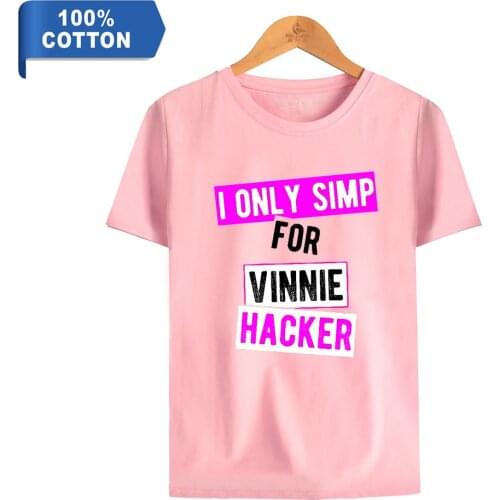 WAWNI Vinnie Hacker T Shirt Fashion Tops Cosplay Short Sleeved Tops 100% Cotton Tshirt Casual T Shirt Hip Hop Tee Men Womens Tee