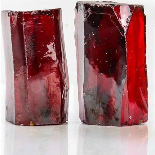 Garnet Red Zircon Rough Stone Ornaments Ore Paperweight Center DIY Jewelry Ring Pendant Jewelry Raw Materials Home Collectibles