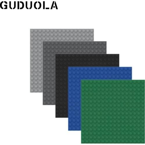 Guduola Small particle Plate 16x16 3867 MOC Assembly Building block Parts Street View Plate low brick 2 pcs/lot