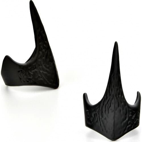 Apptakı Thumb Ring In Traditional matte BLACK ring-YÜZ0066