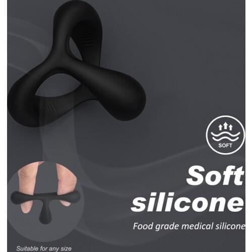 Penis Ring Multiple Locks Cock Ring Delay Ejaculation Erection Penisring Male Dick Enlarger Rings Sex Toys for Men Couple