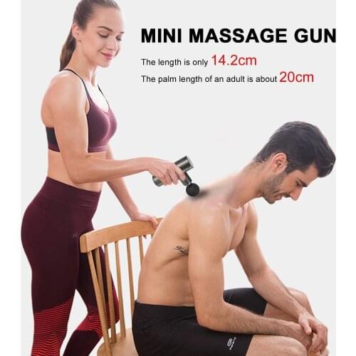 Massage Gun Mini Deep Tissue Muscle Body Shoulder Back Neck Massager LCD Touch Display Relaxation Slimming Shaping Body Massager